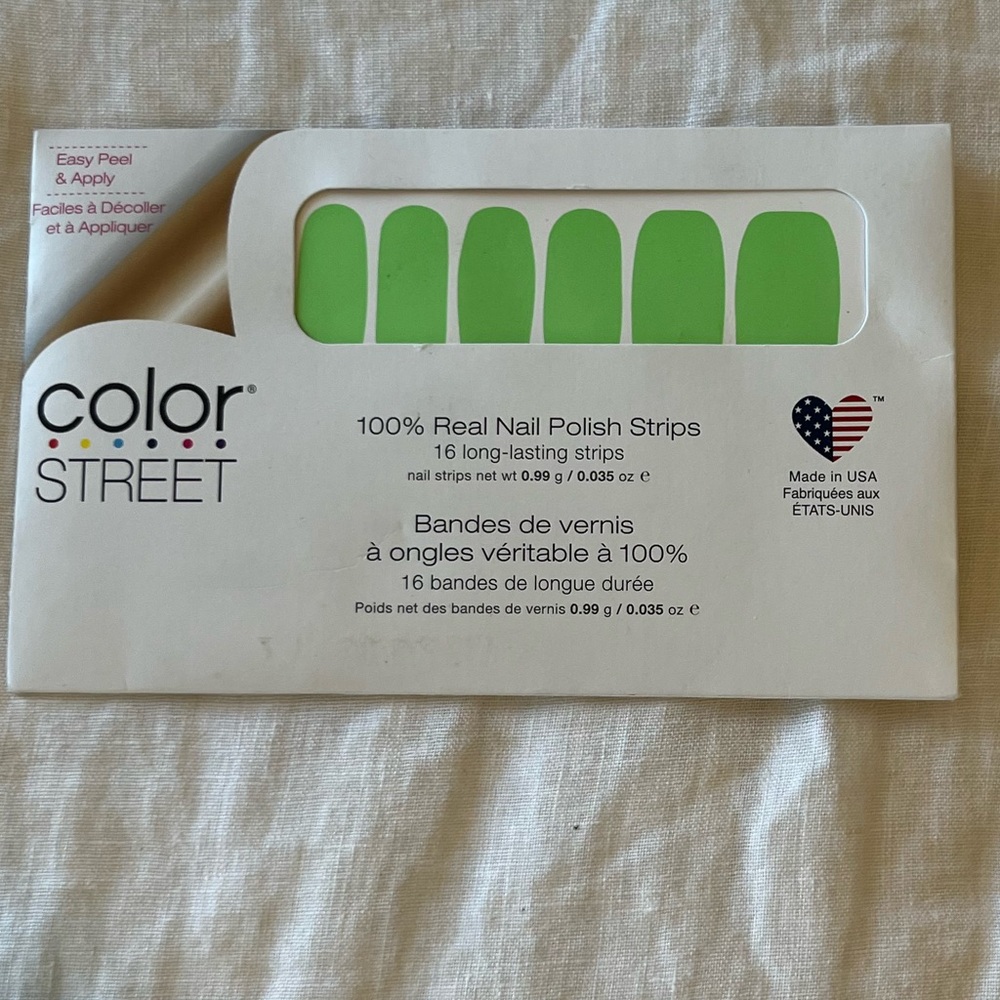 Color Street Kilowatt Nail Strips in lime green $7 or 2/$11